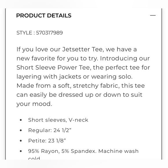 WHBM short sleeve power tee top EUC size medium - Picture 4 of 4